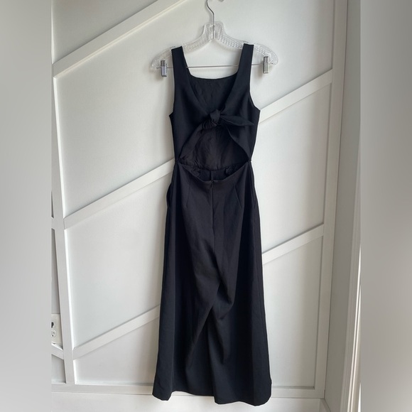 Wilfred Écoulement Romper Black Wide  Legs Open Back Lined Size 4 - Picture 7 of 9